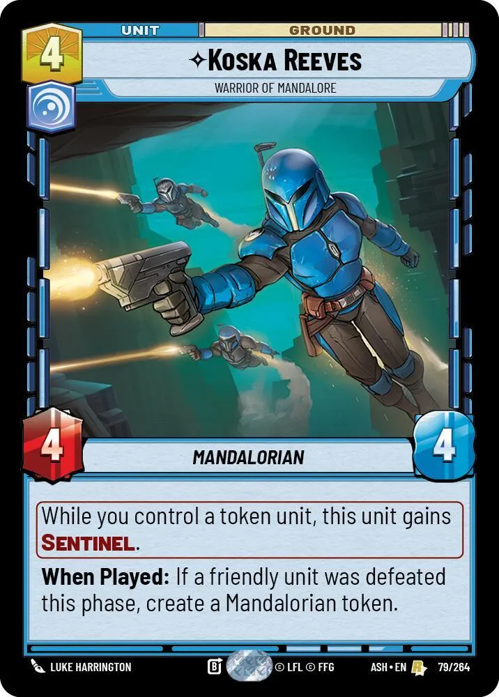 Koska Reeves - Warrior of Mandalore — Ashes of the Empire — Star Wars: Unlimited