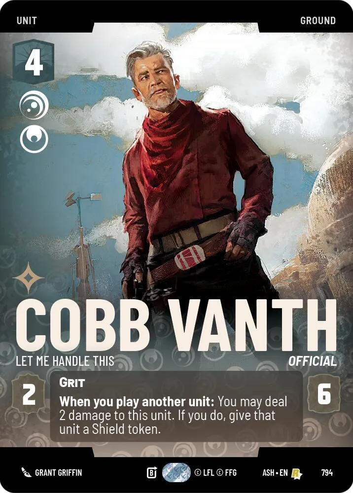 Cobb Vanth - Let Me Handle This — Ashes of the Empire — Star Wars: Unlimited