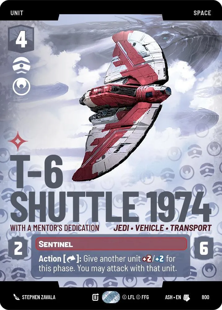 T-6 Shuttle 1974 - With a Mentor's Dedication — Ashes of the Empire — Star Wars: Unlimited
