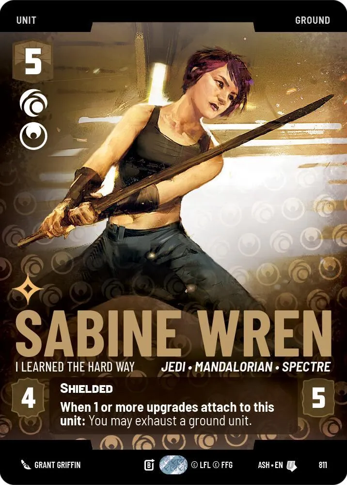 Sabine Wren - I Learned the Hard Way — Ashes of the Empire — Star Wars: Unlimited
