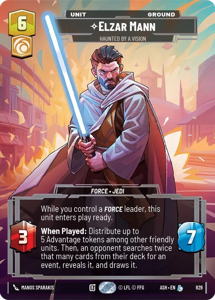 Elzar Mann - Hanté Par Une Vision — Ashes of the Empire — Star Wars: Unlimited