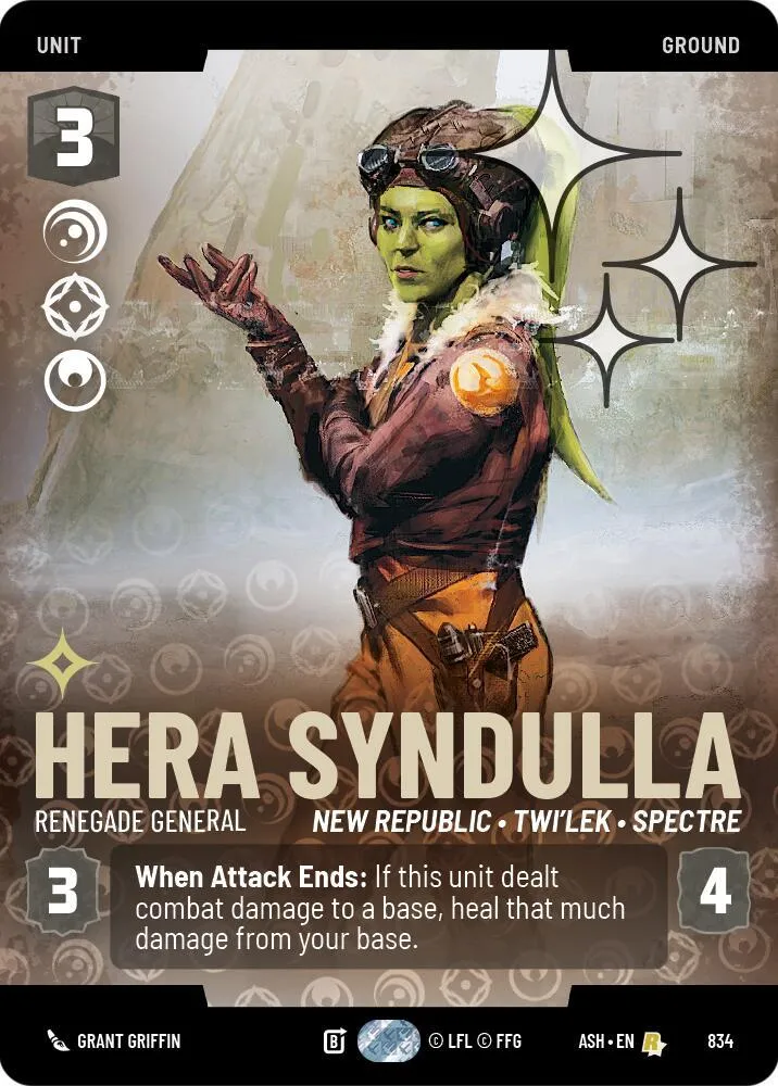 Hera Syndulla - Générale Renégate — Ashes of the Empire — Star Wars: Unlimited