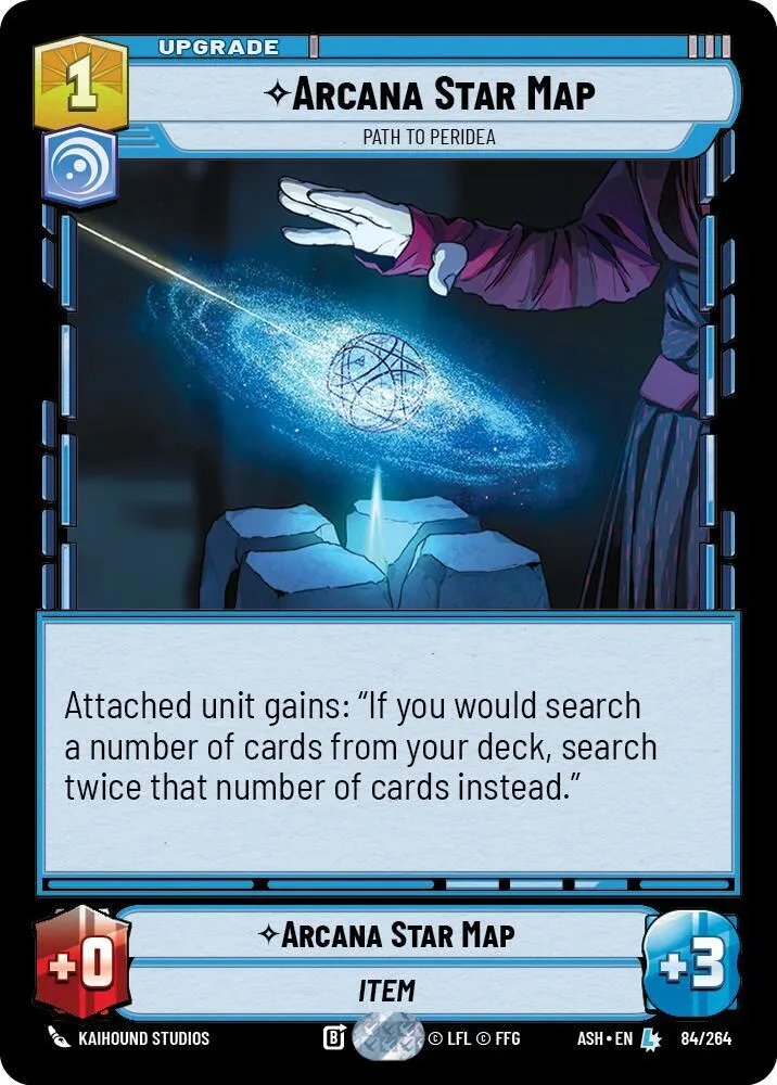 Carte Stellaire des Arcanes - Route Vers Peridea — Ashes of the Empire — Star Wars: Unlimited
