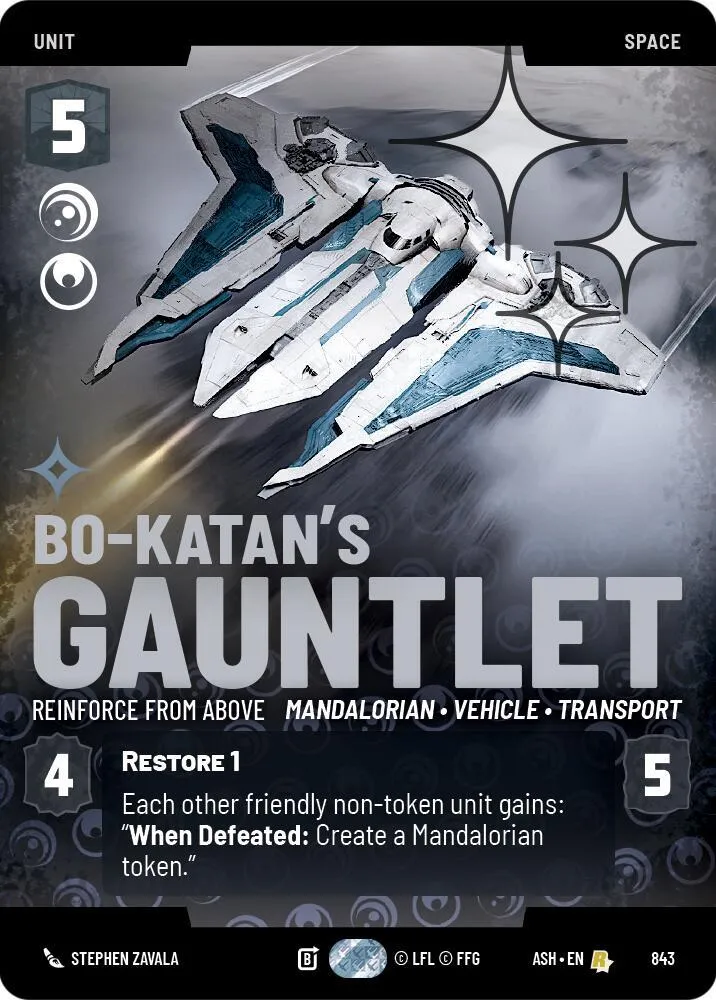 Gauntlet de Bo-Katan - Renfort Dominateur — Ashes of the Empire — Star Wars: Unlimited