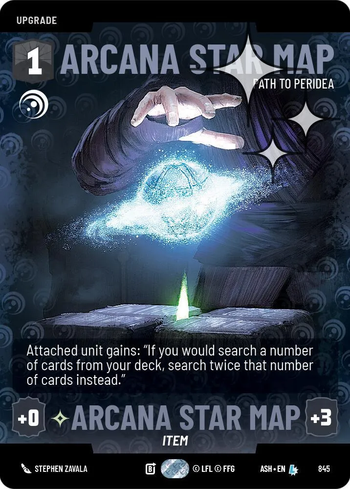 Carte Stellaire des Arcanes - Route Vers Peridea — Ashes of the Empire — Star Wars: Unlimited