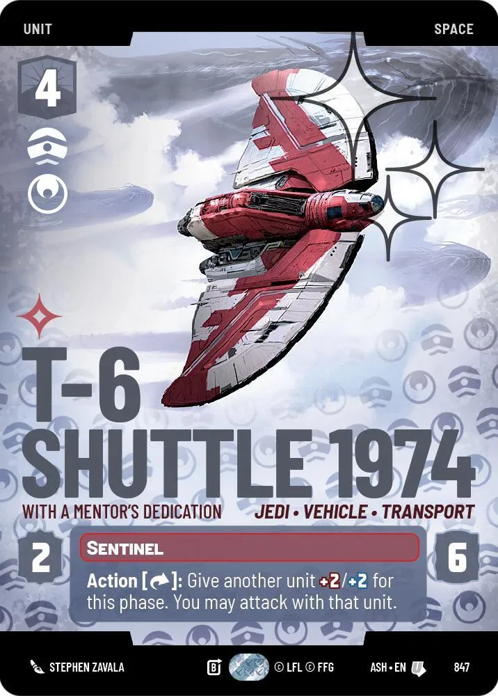 Navette T-6 1974 - Avec Le Dévouement D'Un Mentor — Ashes of the Empire — Star Wars: Unlimited