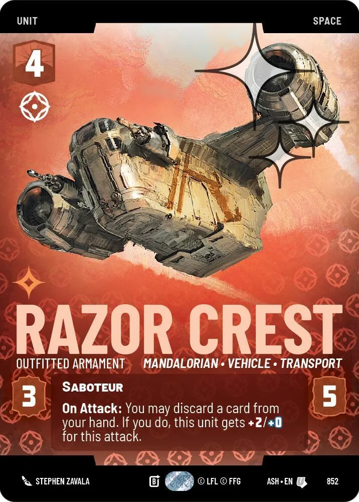Razor Crest - Armement Activé — Ashes of the Empire — Star Wars: Unlimited
