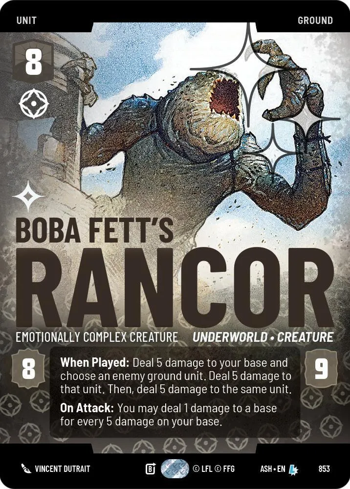 Rancor de Boba Fett - Créature Aux Émotions Complexes — Ashes of the Empire — Star Wars: Unlimited