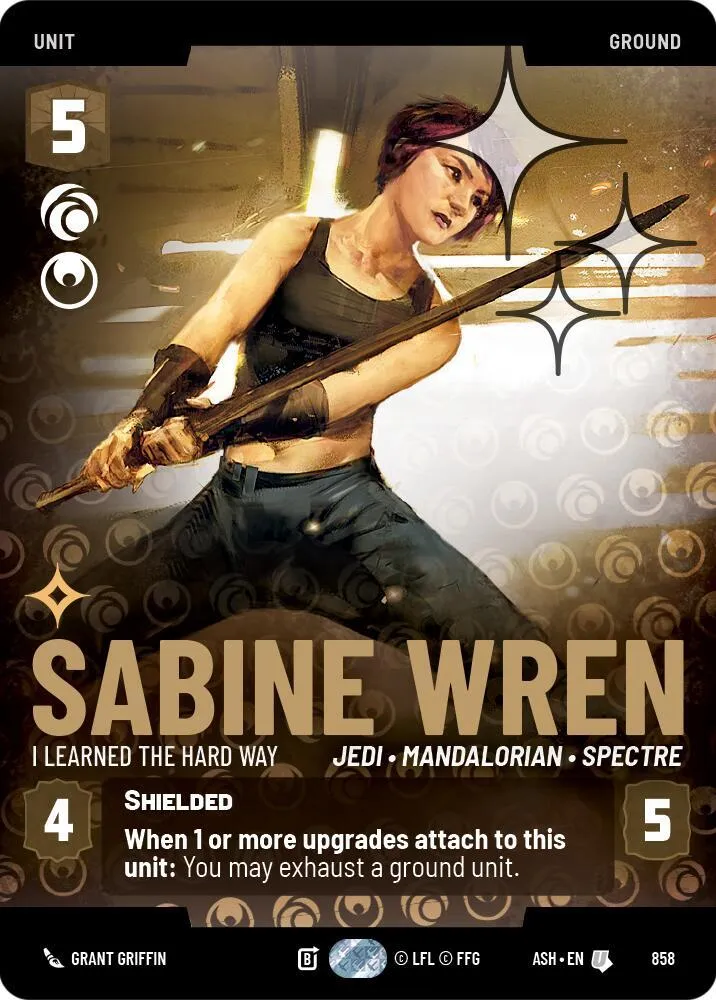 Sabine Wren - I Learned the Hard Way — Ashes of the Empire — Star Wars: Unlimited