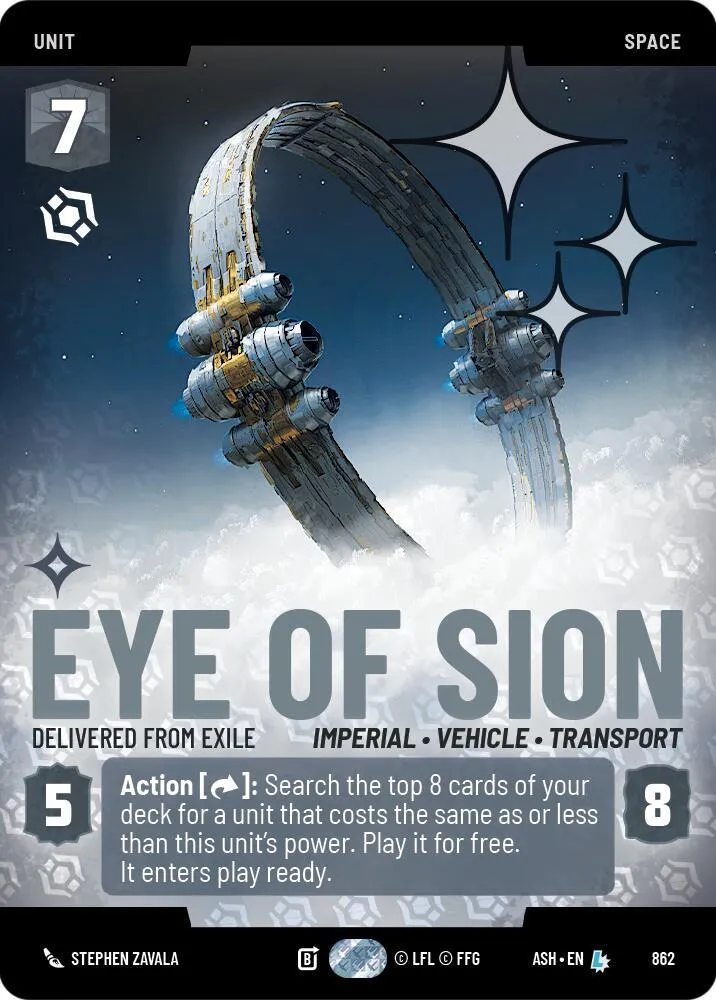 Eye of Sion - Delivered from Exile — Ashes of the Empire — Star Wars: Unlimited