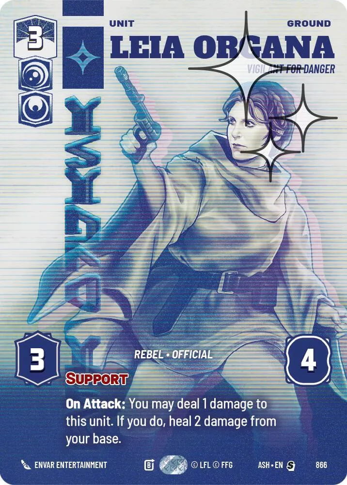 Leia Organa - Vigilant for Danger — Ashes of the Empire — Star Wars: Unlimited