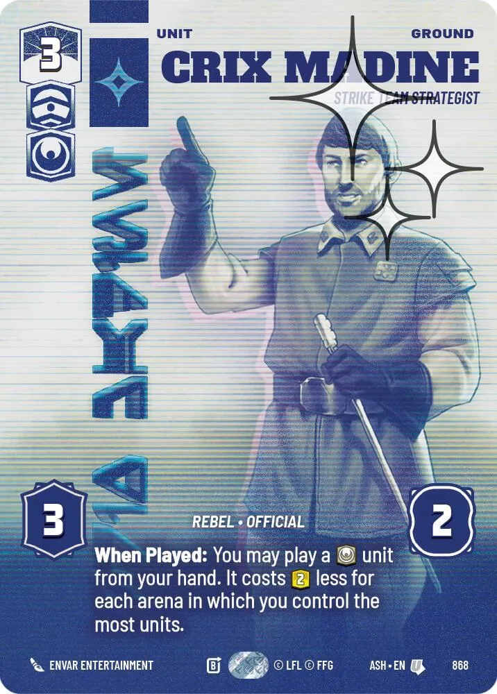 Crix Madine - Strike Team Strategist — Ashes of the Empire — Star Wars: Unlimited