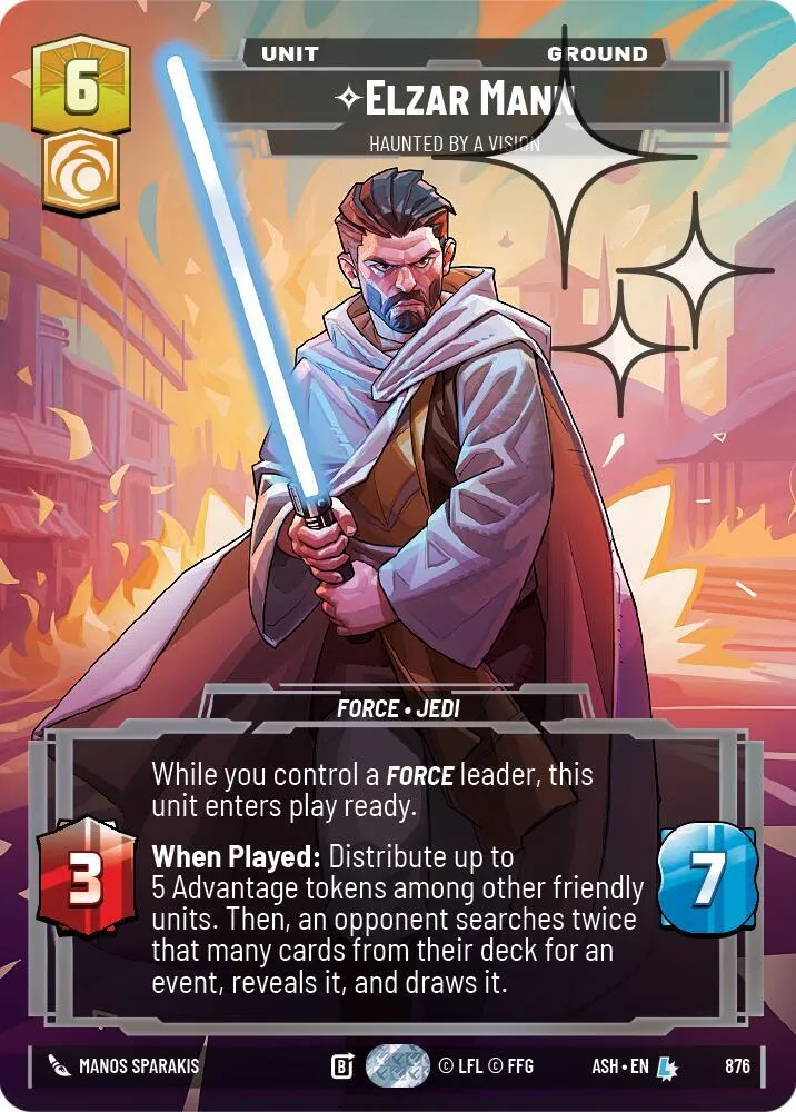 Elzar Mann - Haunted by a Vision — Ashes of the Empire — Star Wars: Unlimited