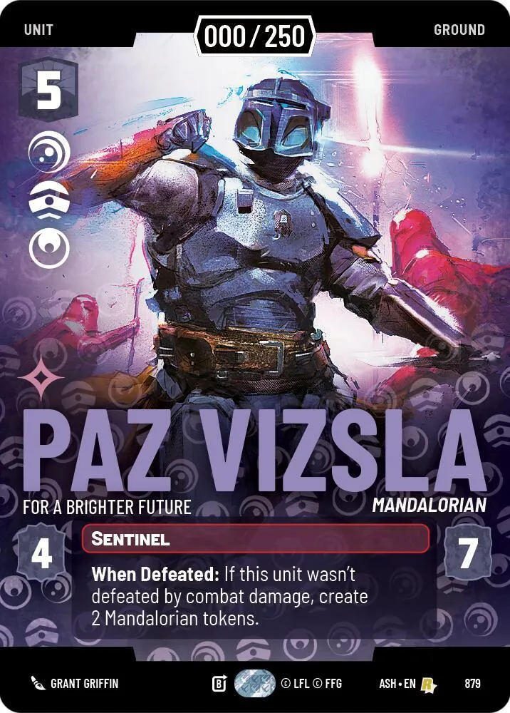 Paz Vizsla - For a Brighter Future — Ashes of the Empire — Star Wars: Unlimited