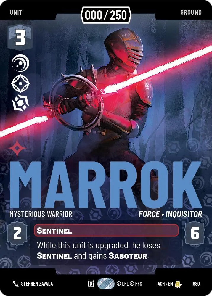 Marrok - Mysterious Warrior — Ashes of the Empire — Star Wars: Unlimited