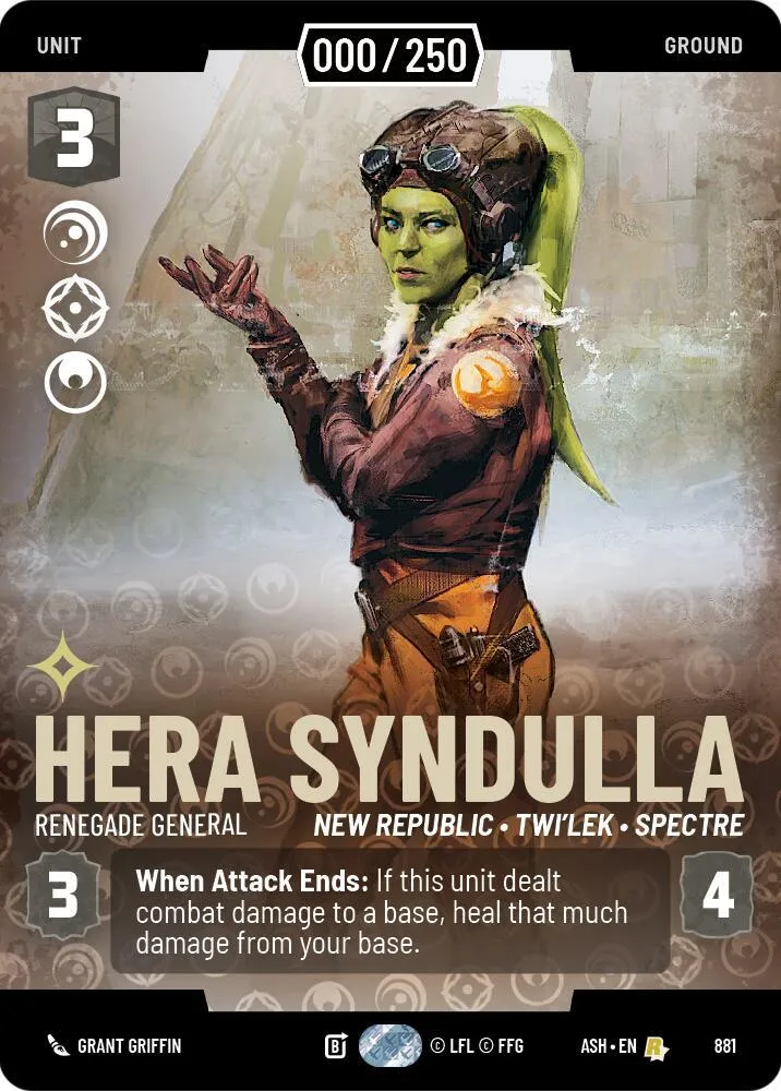 Hera Syndulla - Renegade General — Ashes of the Empire — Star Wars: Unlimited