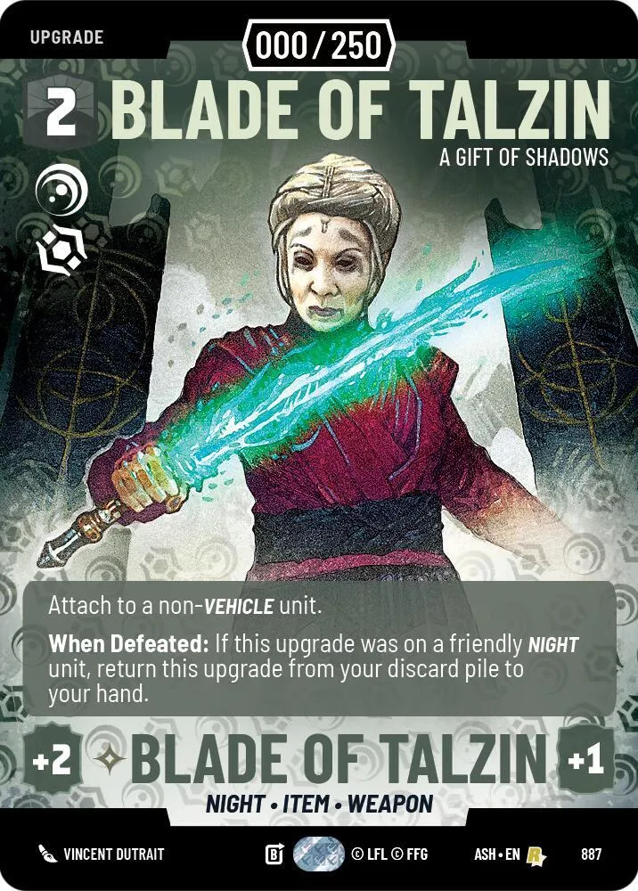 Blade of Talzin - A Gift of Shadows — Ashes of the Empire — Star Wars: Unlimited