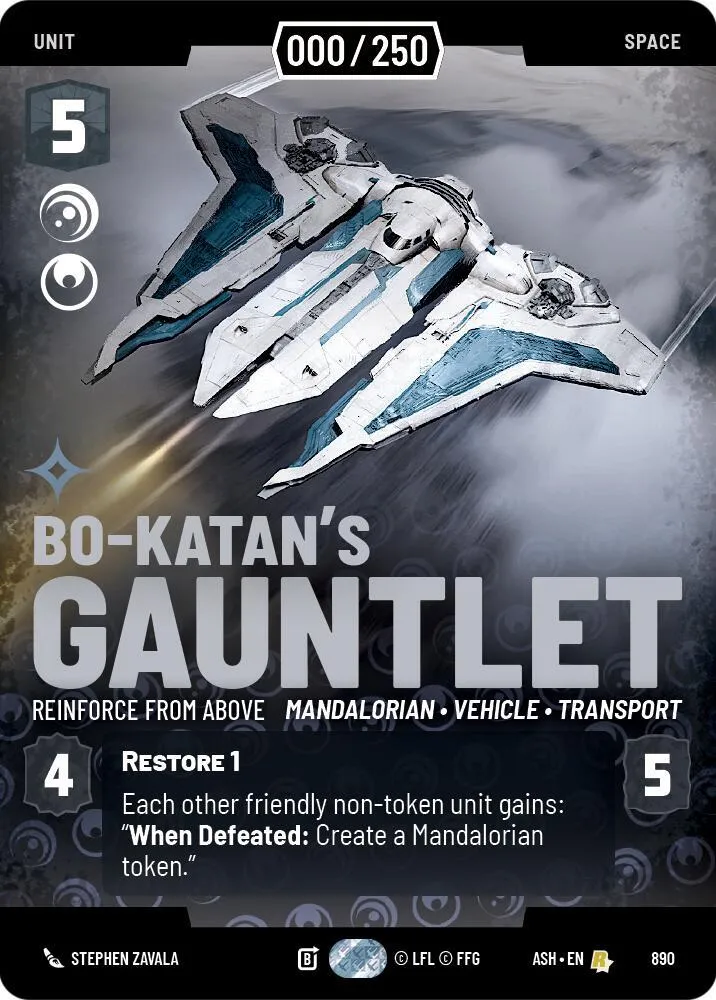 Bo-Katan's Gauntlet - Reinforce from Above — Ashes of the Empire — Star Wars: Unlimited