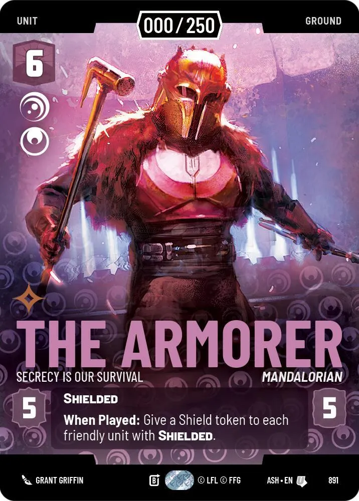 The Armorer - Secrecy is Our Survival — Ashes of the Empire — Star Wars: Unlimited