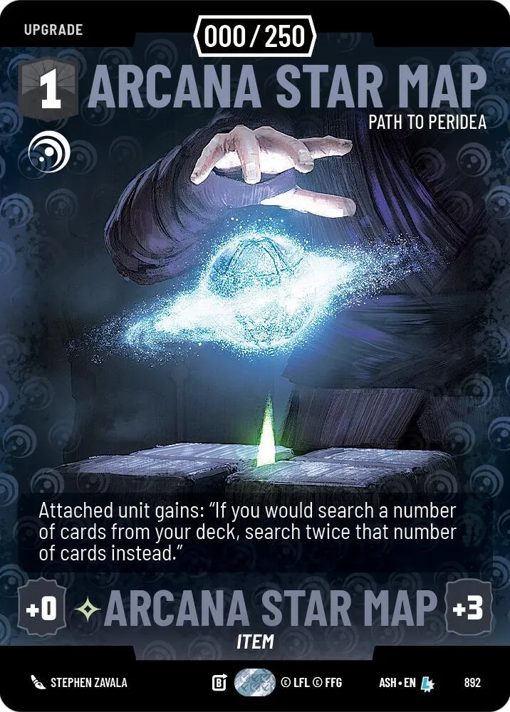 Arcana Star Map - Path to Peridea — Ashes of the Empire — Star Wars: Unlimited