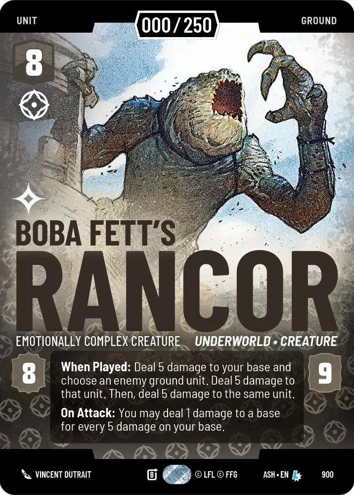 Boba Fett's Rancor - Emotionally Complex Creature — Ashes of the Empire — Star Wars: Unlimited