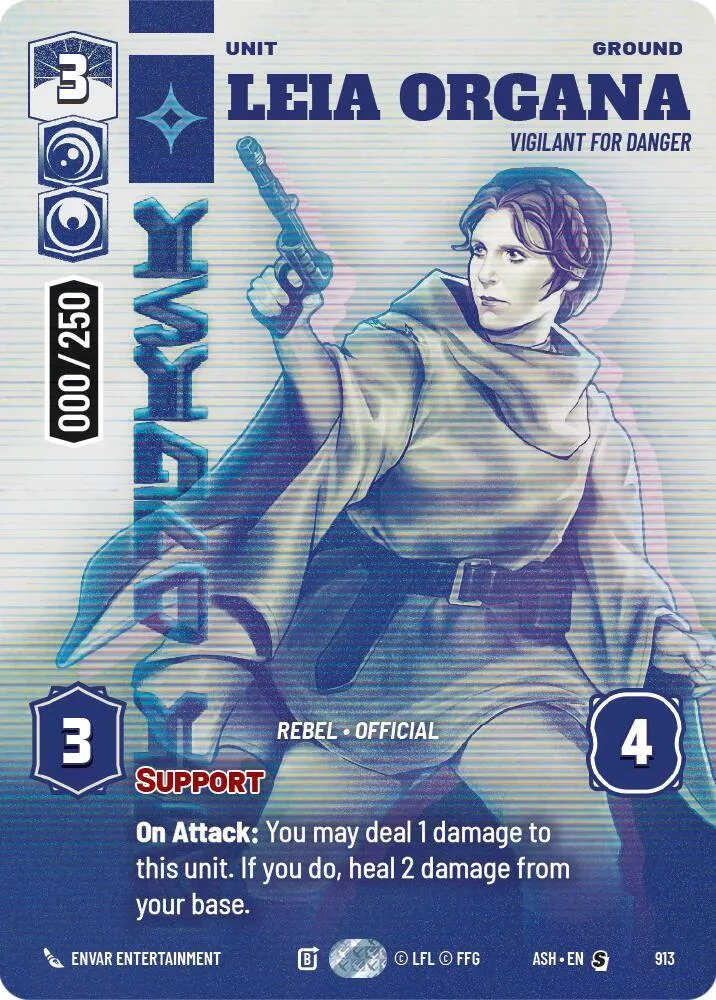Leia Organa - Vigilant for Danger — Ashes of the Empire — Star Wars: Unlimited