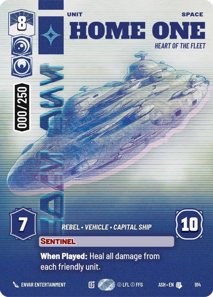 Home One - Heart of the Fleet — Ashes of the Empire — Star Wars: Unlimited