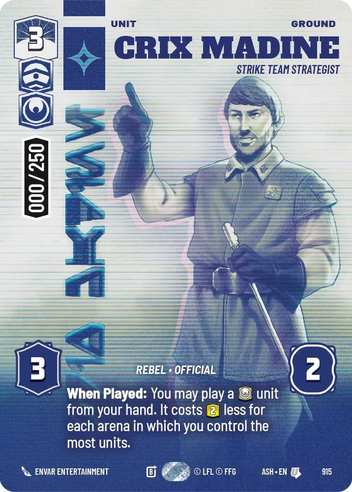 Crix Madine - Strike Team Strategist — Ashes of the Empire — Star Wars: Unlimited