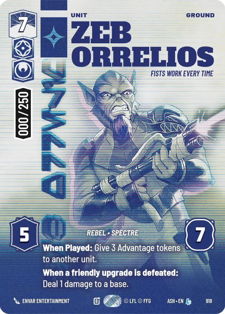 Zeb Orrelios - Fists Work Every Time — Ashes of the Empire — Star Wars: Unlimited