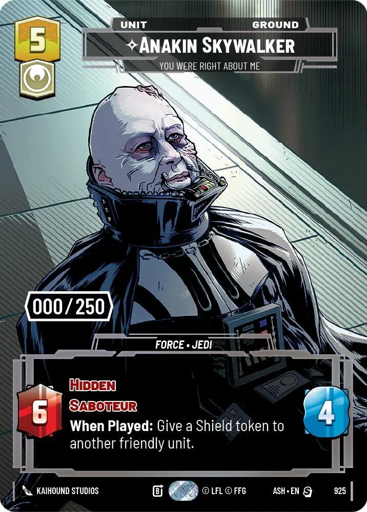 Anakin Skywalker - You Were Right About Me — Ashes of the Empire — Star Wars: Unlimited