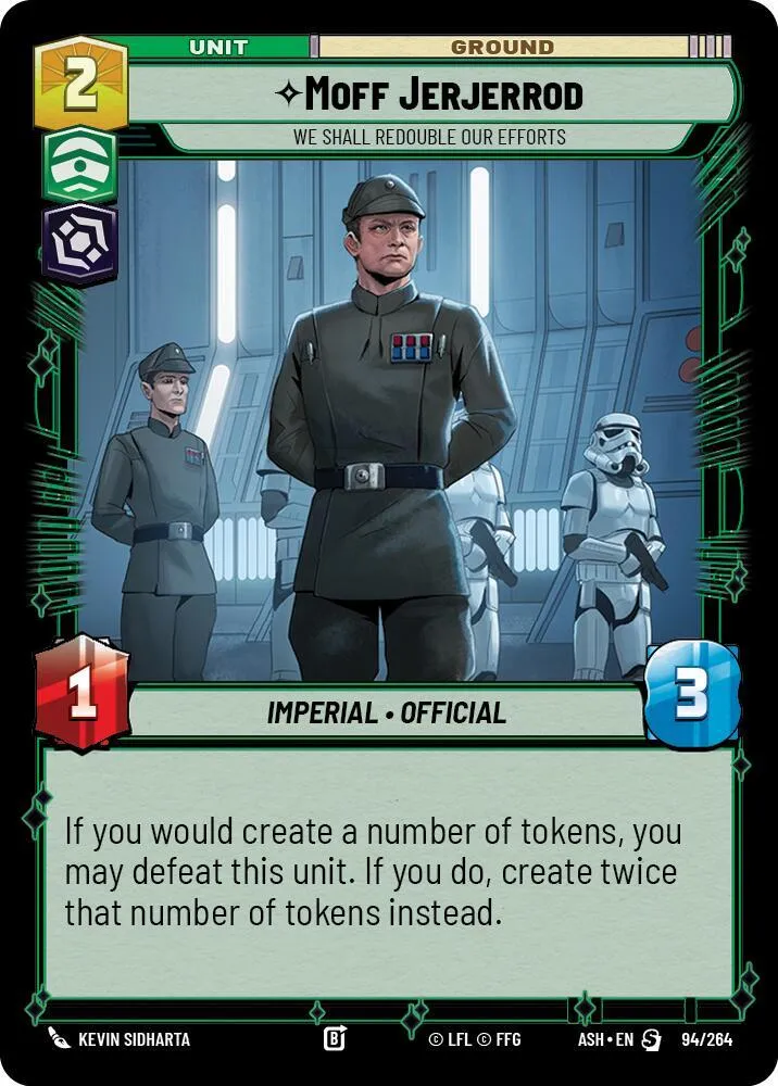 Moff Jerjerrod - We Shall Redouble Our Efforts — Ashes of the Empire — Star Wars: Unlimited