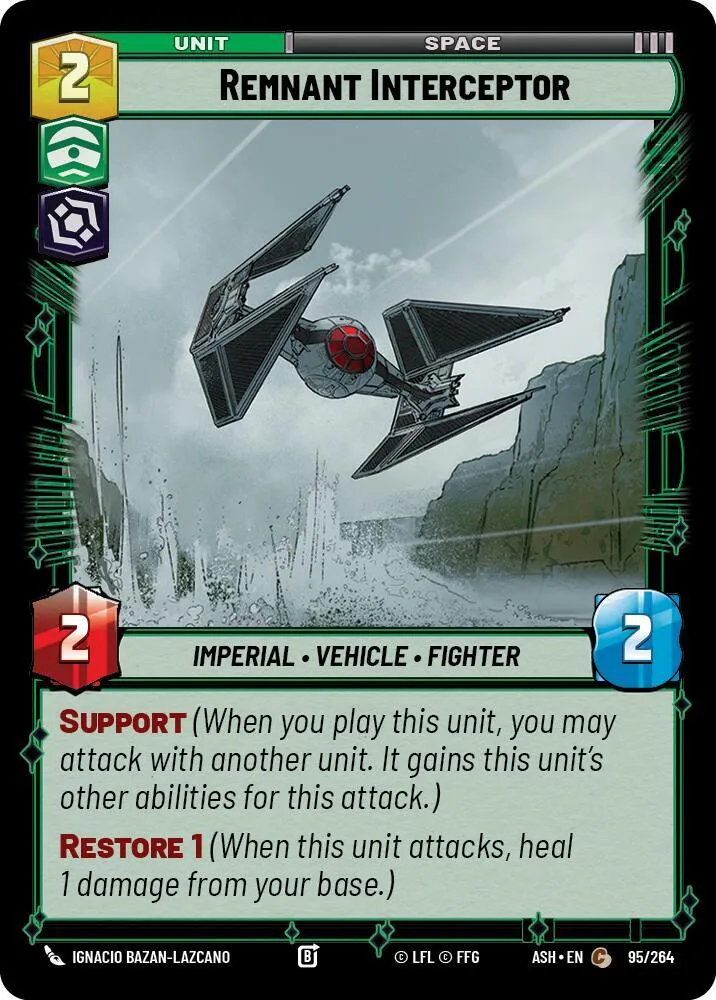 Intercepteur Subsistant — Ashes of the Empire — Star Wars: Unlimited