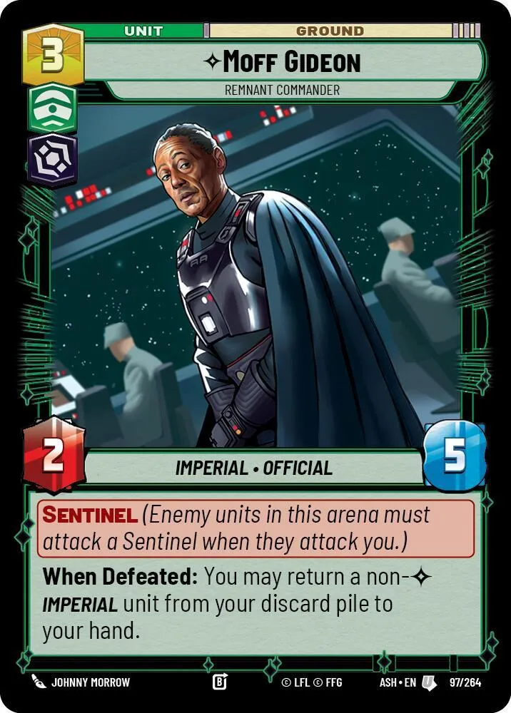 Moff Gideon - Commandant Subsistant — Ashes of the Empire — Star Wars: Unlimited