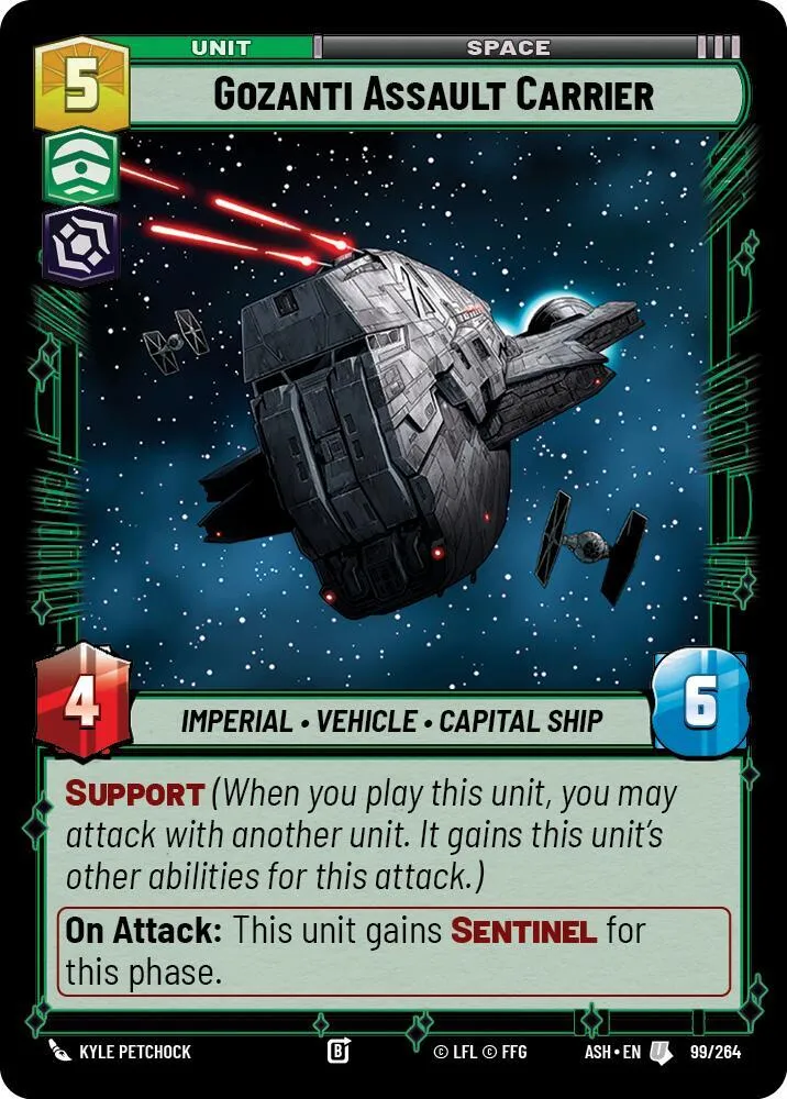 Transport d'Assaut Gozanti — Ashes of the Empire — Star Wars: Unlimited