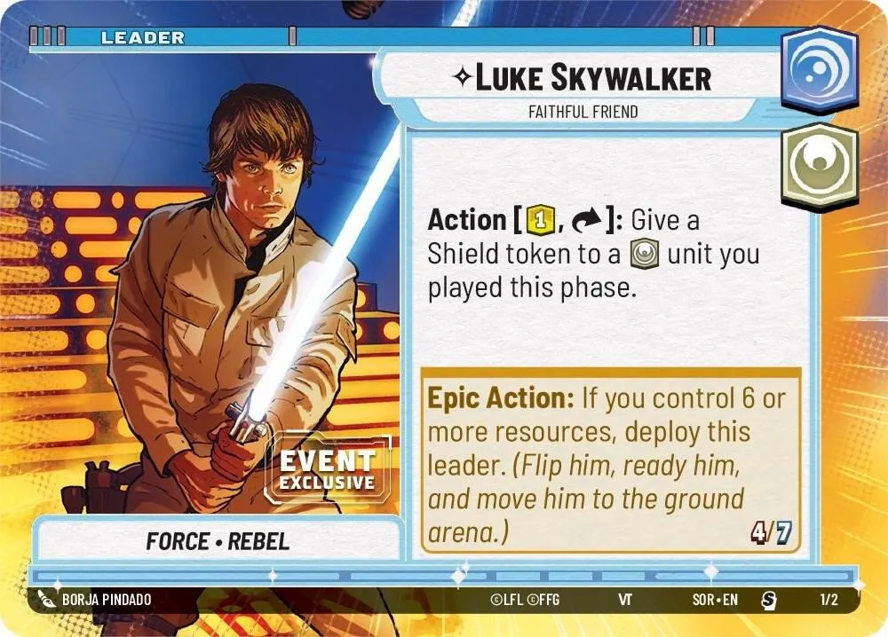 Luke Skywalker - Faithful Friend — Event Exclusive Promos — Star Wars: Unlimited
