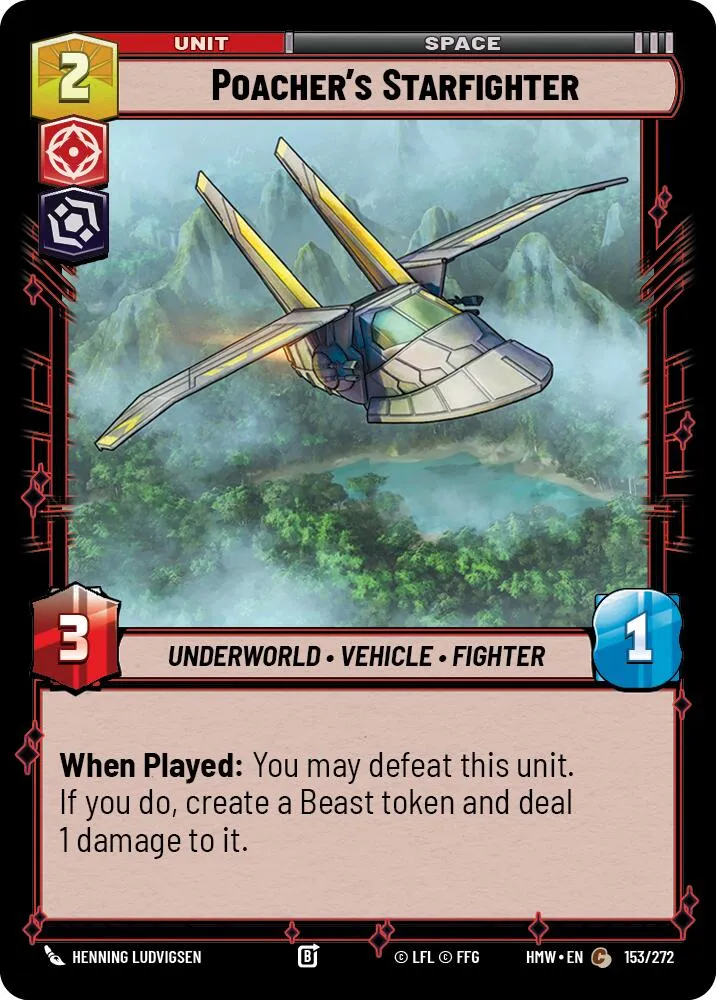 Poacher's Starfighter — Homeworlds — Star Wars: Unlimited
