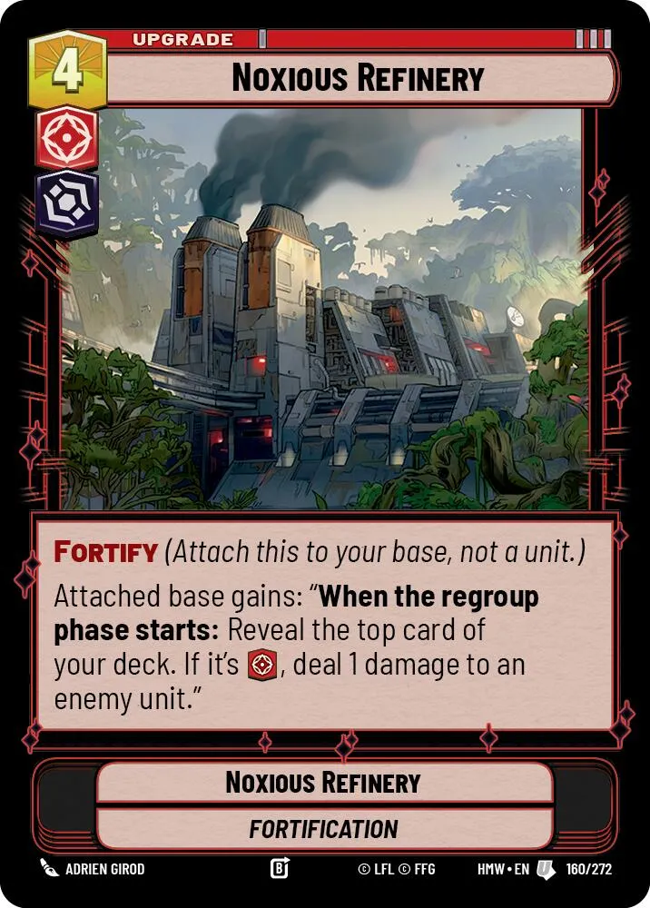 Noxious Refinery — Homeworlds — Star Wars: Unlimited