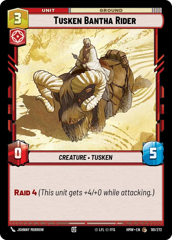 Tusken Bantha Rider — Homeworlds — Star Wars: Unlimited