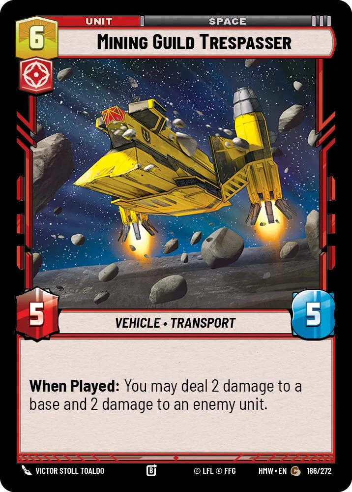 Mining Guild Trespasser — Homeworlds — Star Wars: Unlimited