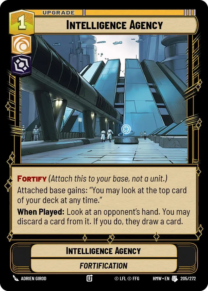 Intelligence Agency — Homeworlds — Star Wars: Unlimited