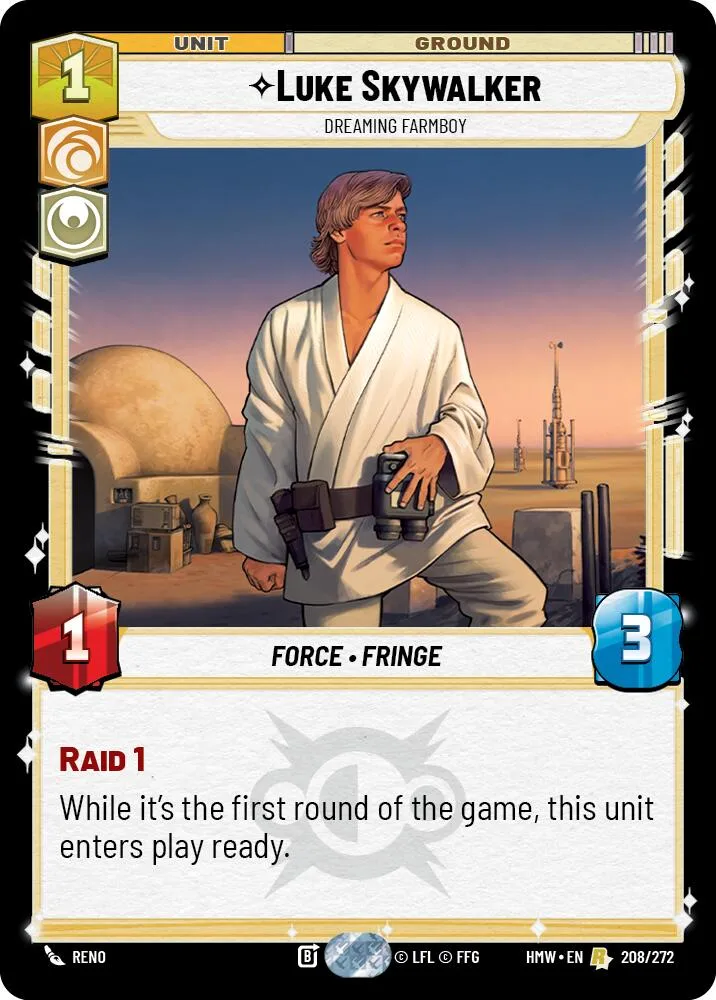 Luke Skywalker - Dreaming Farmboy — Homeworlds — Star Wars: Unlimited