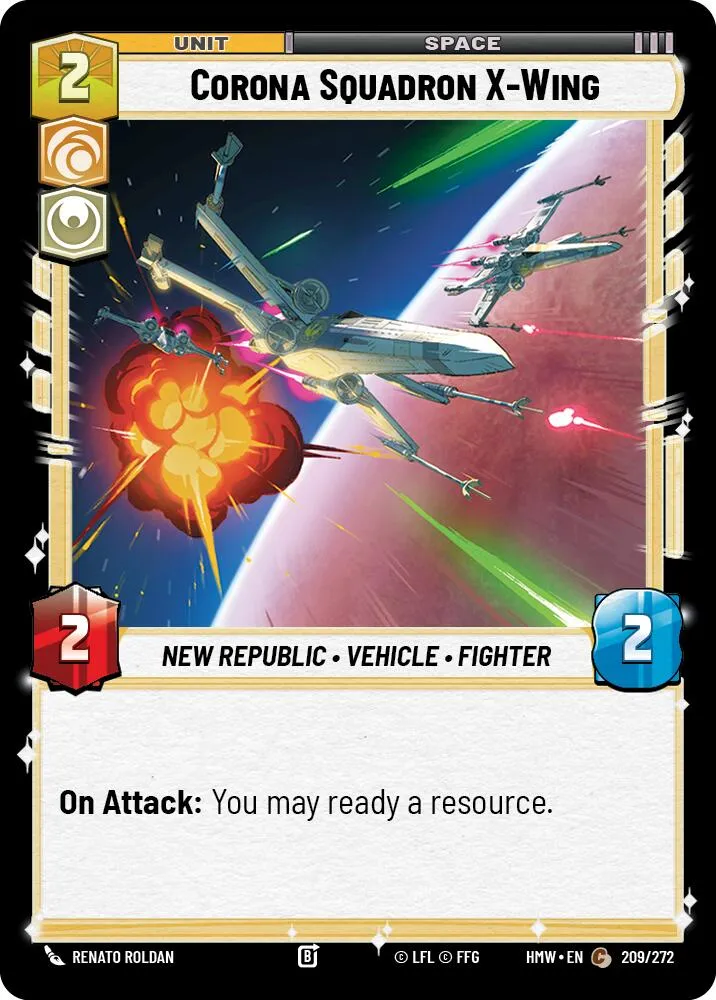 Corona Squadron X-Wing — Homeworlds — Star Wars: Unlimited