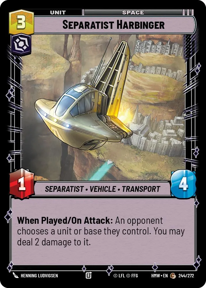 Separatist Harbinger — Homeworlds — Star Wars: Unlimited