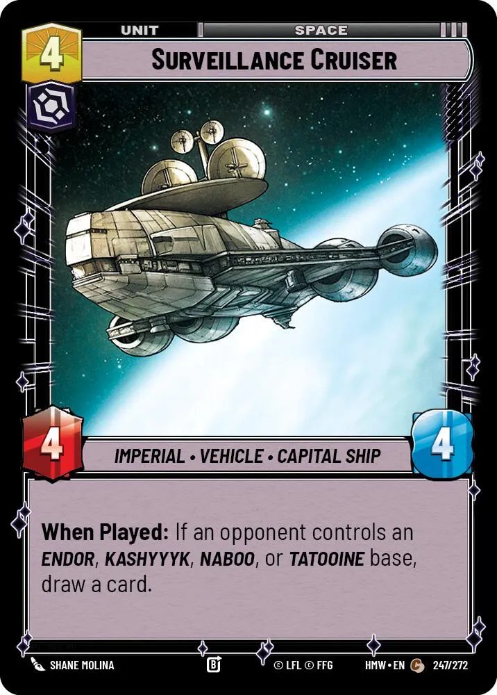 Surveillance Cruiser — Homeworlds — Star Wars: Unlimited