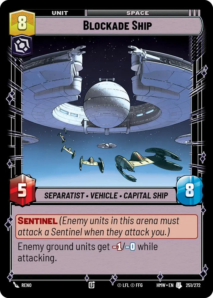 Blockade Ship — Homeworlds — Star Wars: Unlimited