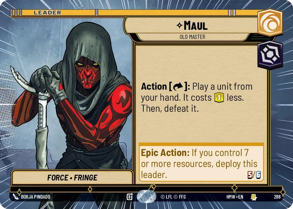 Maul - Old Master — Homeworlds — Star Wars: Unlimited