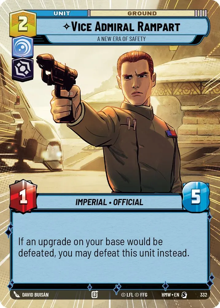 Vice-Amiral Rampart - Une Nouvelle Ère Sécuritaire from Homeworlds - Star Wars: Unlimited