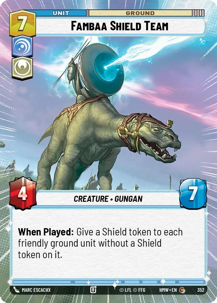 Fambaa Shield Team — Homeworlds — Star Wars: Unlimited