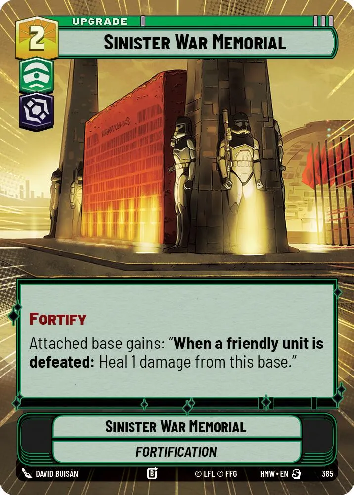 Sinister War Memorial — Homeworlds — Star Wars: Unlimited