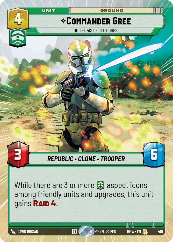 Commander Gree - Of the 41st Elite Corps — Homeworlds — Star Wars: Unlimited